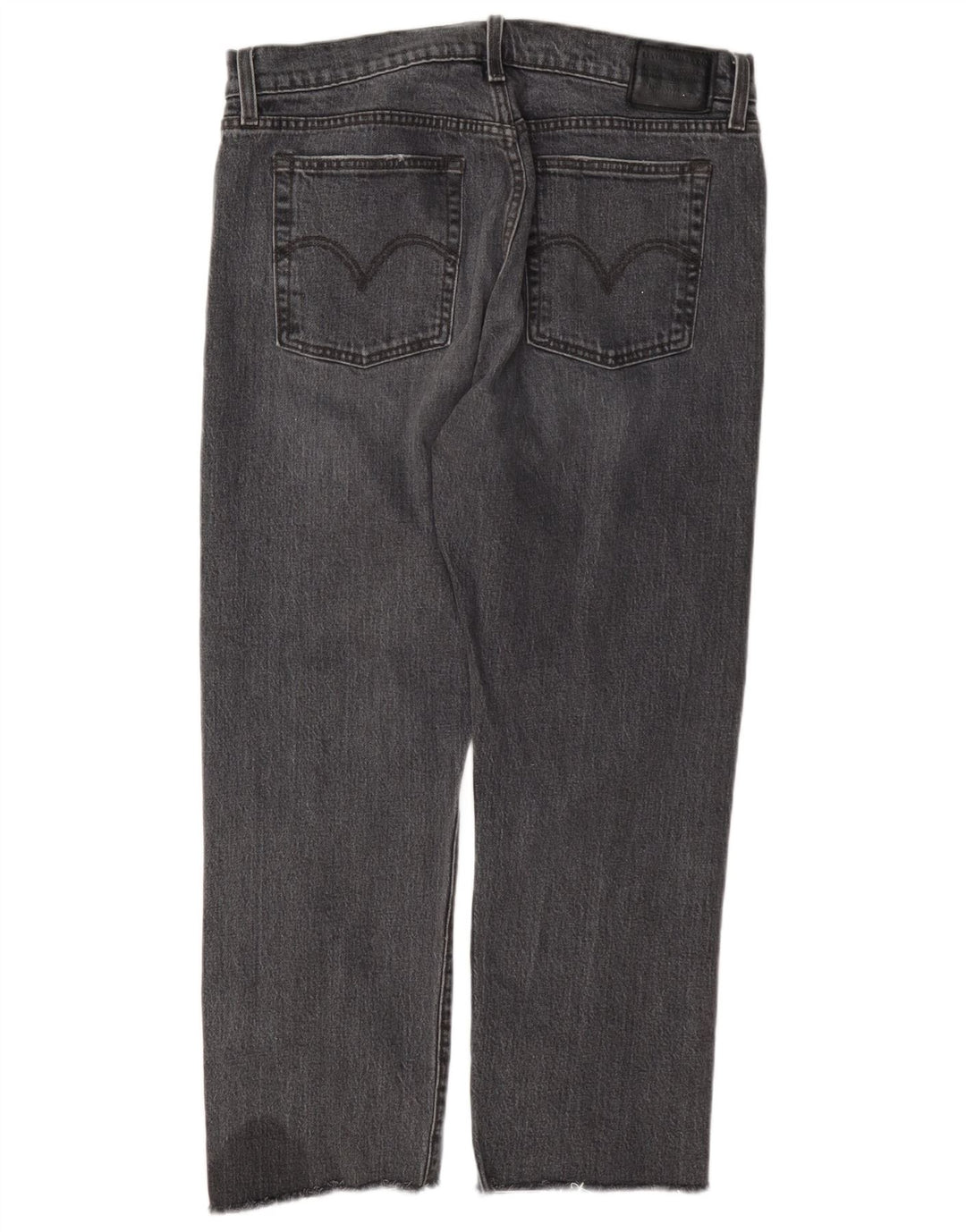 Levi's Damen Wedgie Straight Jeans W31 L26 Graue Baumwolle