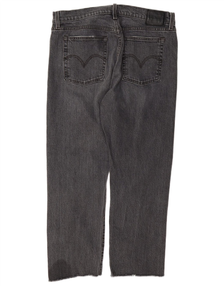 Levi's Damen Wedgie Straight Jeans W31 L26 Graue Baumwolle
