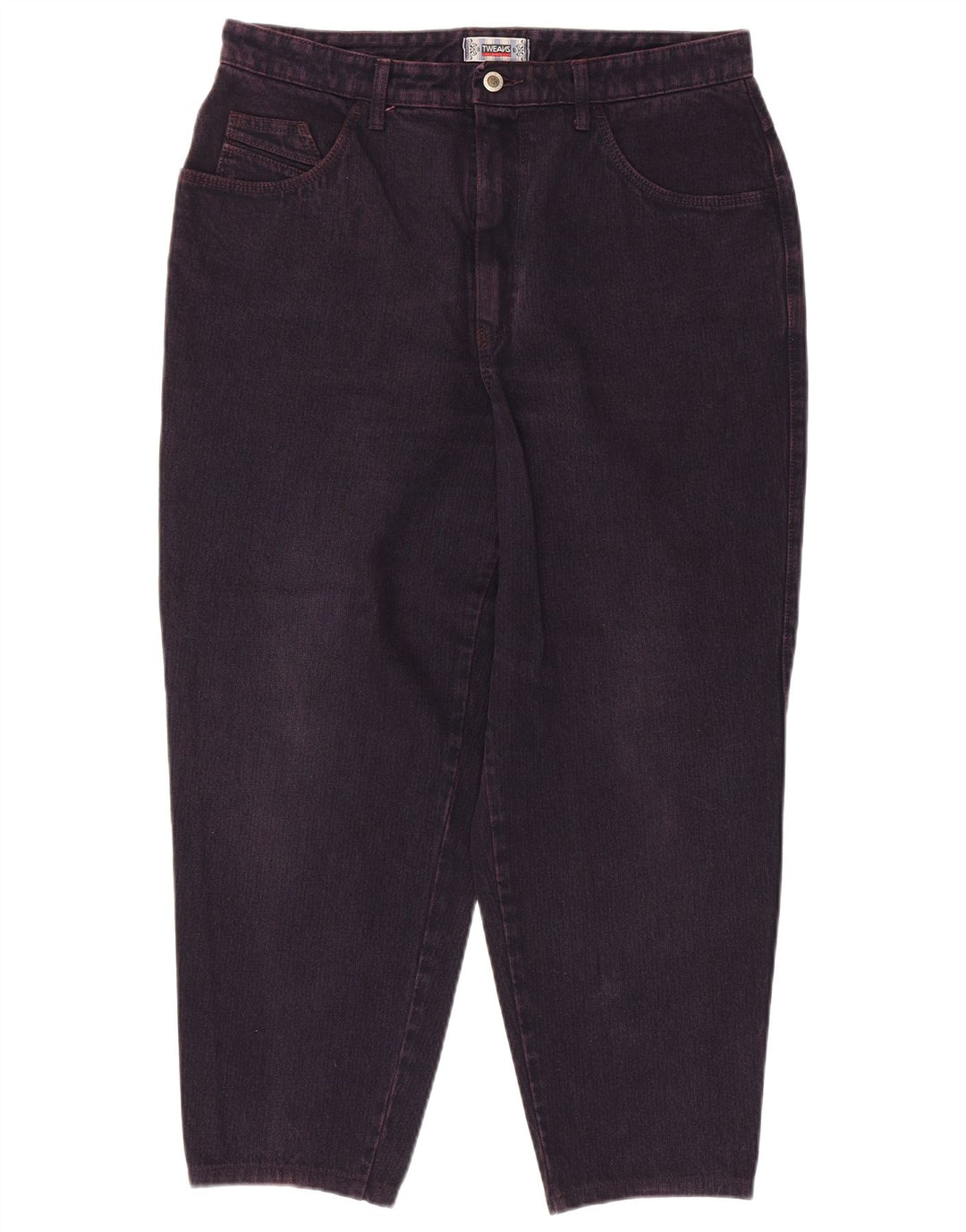 VINTAGE Damen Tapered Jeans W34 L27 Lila