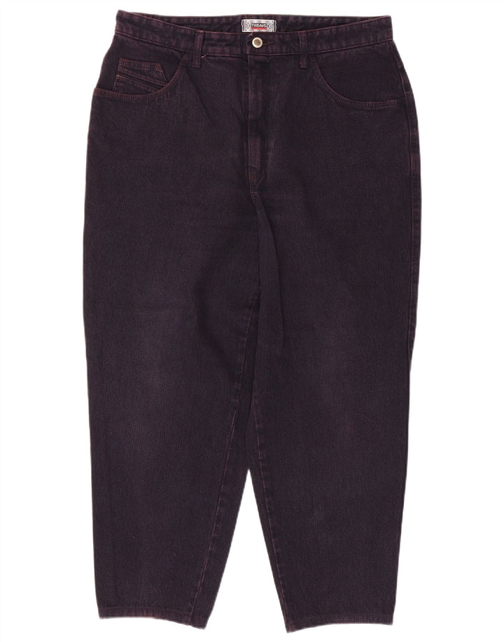 VINTAGE Damen Tapered Jeans W34 L27 Lila