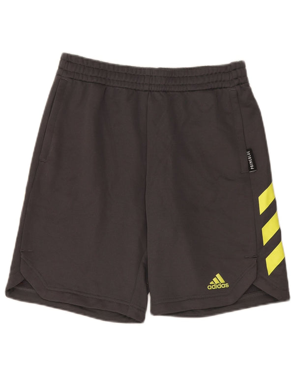 Adidas Sportshorts für Jungen, 13–14 Jahre, schwarzes Colourblock-Polyester