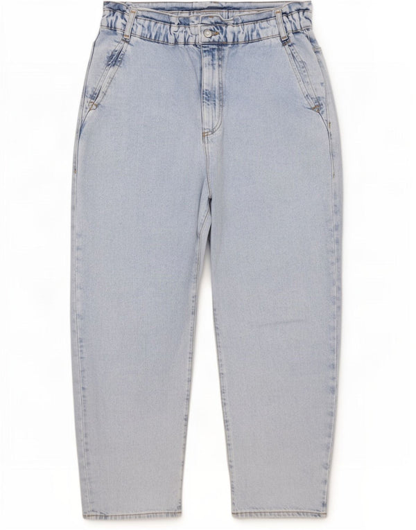Zara Damen High Rise Tapered Jeans EU 44 XL W34 L26 Weiß