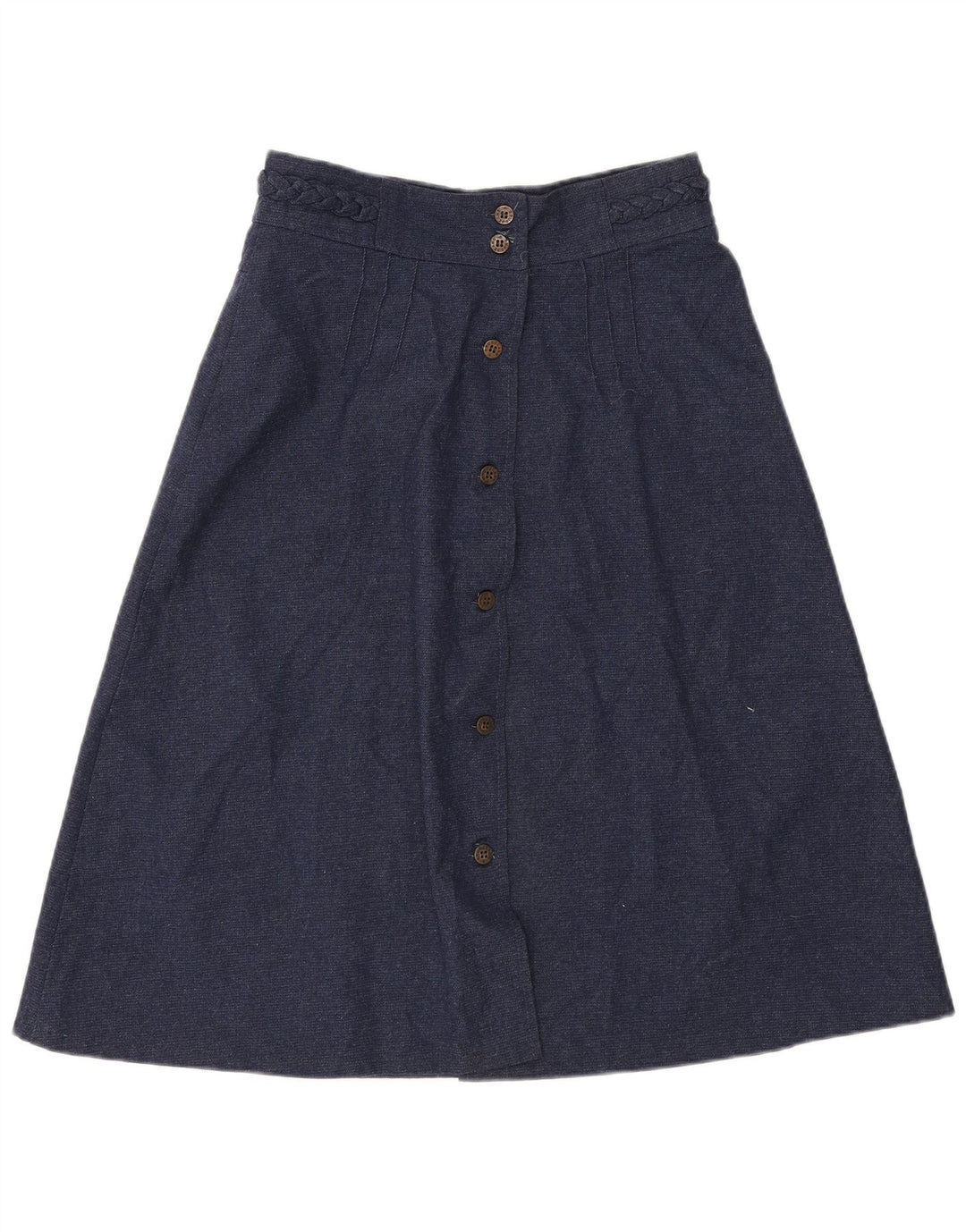 Brugi Damen-A-Linien-Rock W30 Mittelmarineblaues Polyester