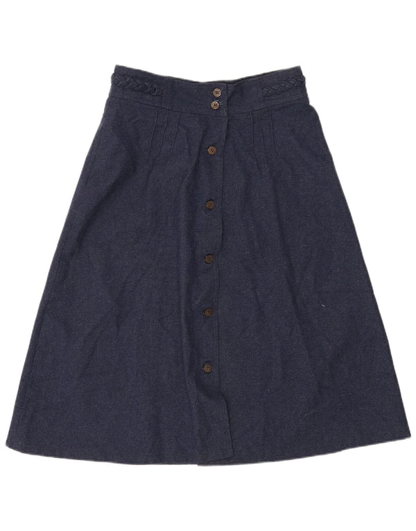 Brugi Damen-A-Linien-Rock W30 Mittelmarineblaues Polyester