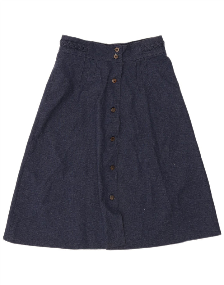 Brugi Damen-A-Linien-Rock W30 Mittelmarineblaues Polyester