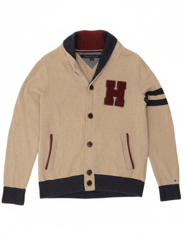 Tommy Hilfiger Damen-Cardigan mit Grafik, Gr. 10, Größe S, Beige