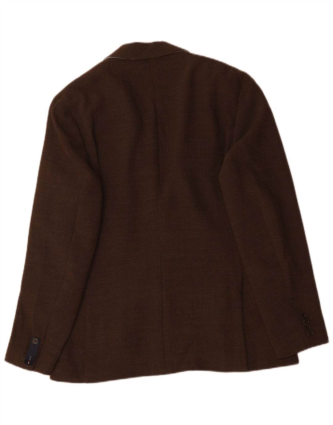 Tommy Hilfiger Herren-Blazer mit 2 Knöpfen, IT 50, großes braunes Polyester