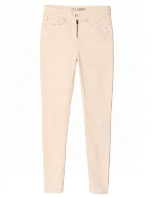 Marks & Spencer Damen Jegging-Jeans UK 10 Small W28 L30 Weiße Baumwolle