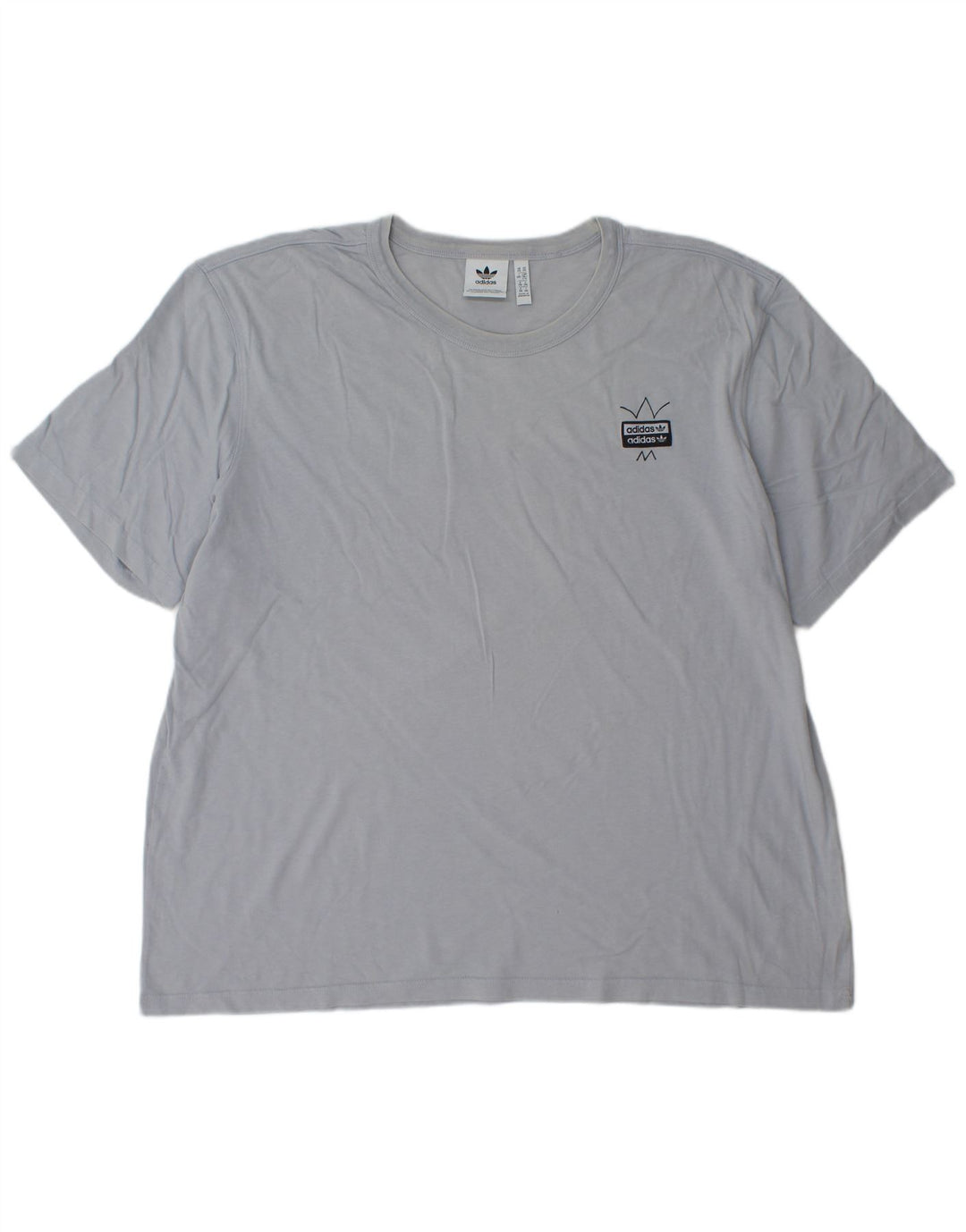 Adidas Herren Grafik T-Shirt Top 2XL Blau Baumwolle