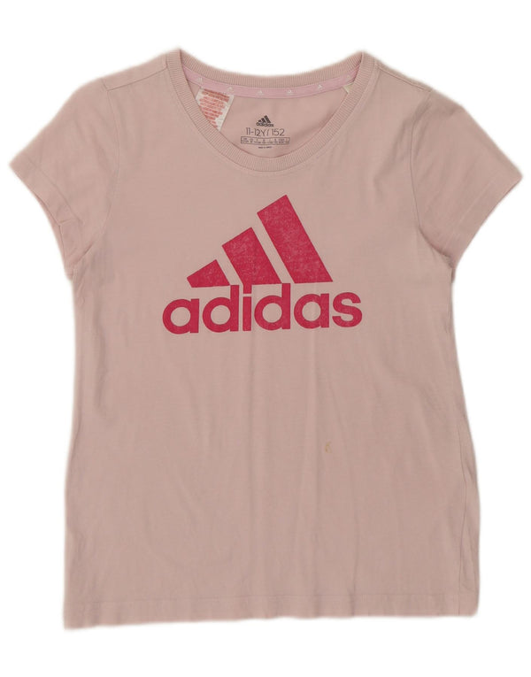 Adidas Mädchen T-Shirt mit normaler Grafik, 11–12 Jahre, Rosa