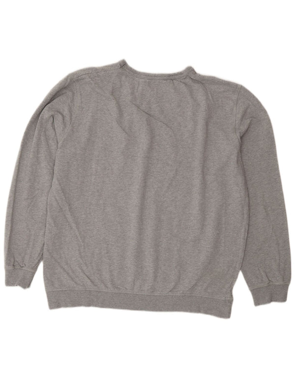 Wrangler Herren-Sweatshirt mit normaler Passform, XL, graue Baumwolle