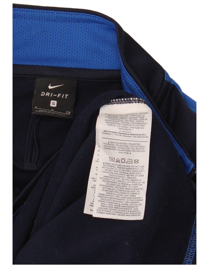 NIKE Herren-Trainingsanzug mit Dri-Fit-Pullover, Größe S, Marineblau, Farbblock
