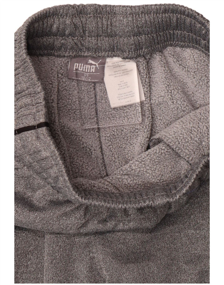 Puma Trainingshose für Jungen, 10–11 Jahre, graues Polyester