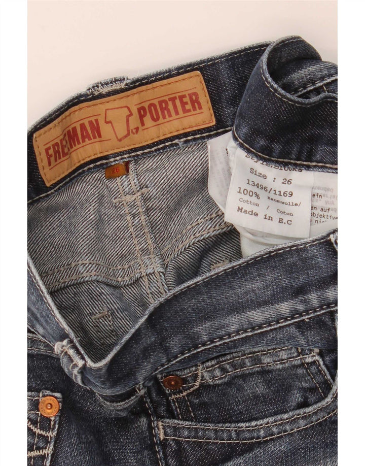 Freeman T. Porter Damen Bootcut Jeans W26 L31 Blaue Baumwolle