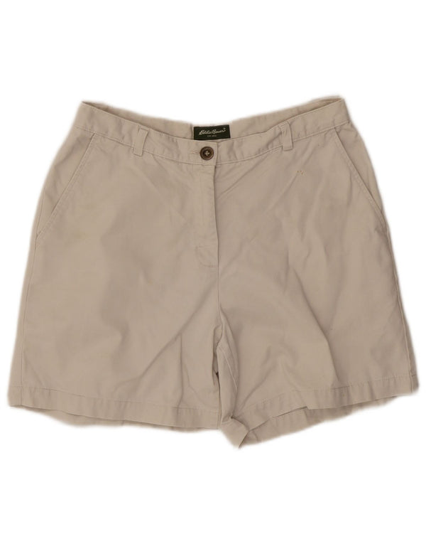 Eddie Bauer Damen Chinoshorts US 10 Large W30 Weiß