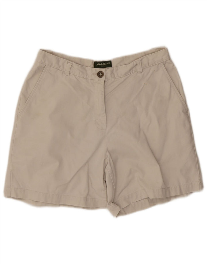 Eddie Bauer Damen Chinoshorts US 10 Large W30 Weiß
