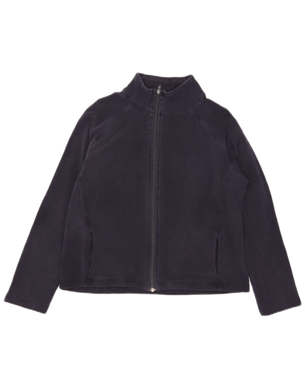 Marks & Spencer Damen-Trainingsanzug, Top-Jacke, UK 14, Größe L, Marineblau, Baumwolle