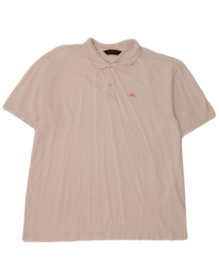Kappa Herren Poloshirt 2XL Rosa Baumwolle