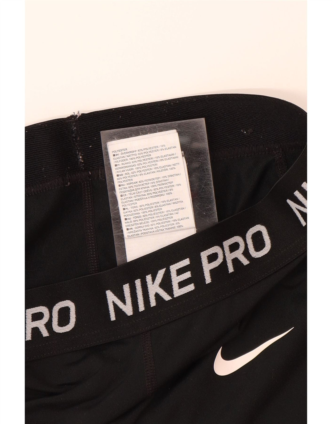 NIKE Mädchen-Trainingshose mit Grafik, 7–8 Jahre, schwarzes Polyester