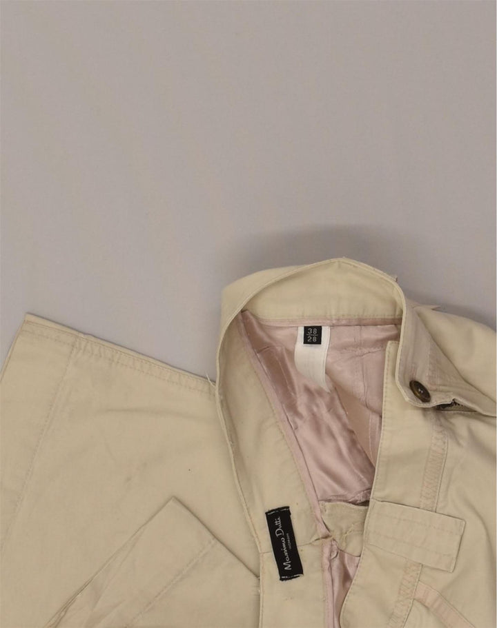 MASSIMO DUTTI Womens Straight Casual Trousers EU 38 Small W28 L321 Beige | Vintage Massimo Dutti | Thrift | Second-Hand Massimo Dutti | Used Clothing | Messina Hembry 