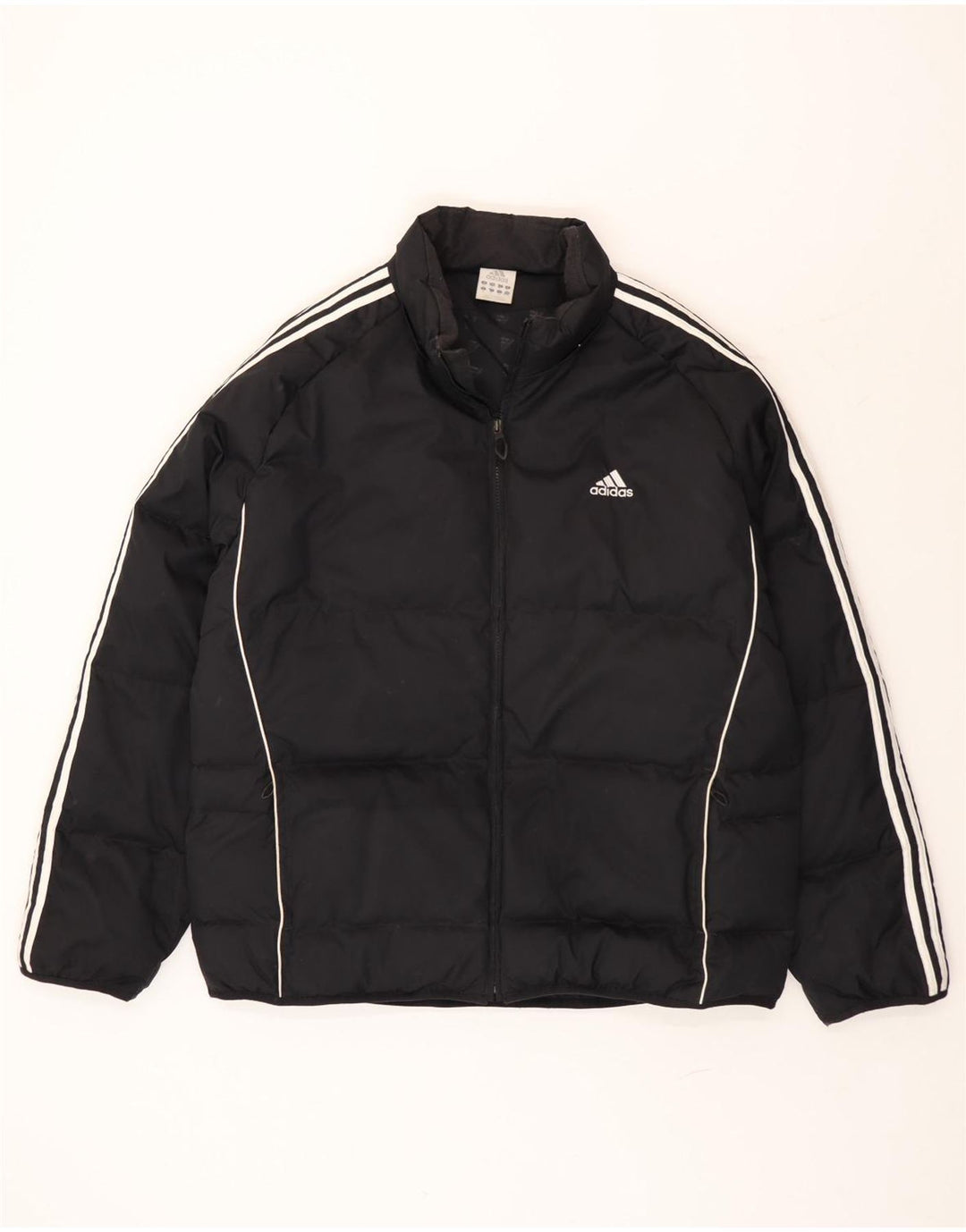 Adidas Herren Wattierte Jacke UK 42 XL Schwarz Polyester