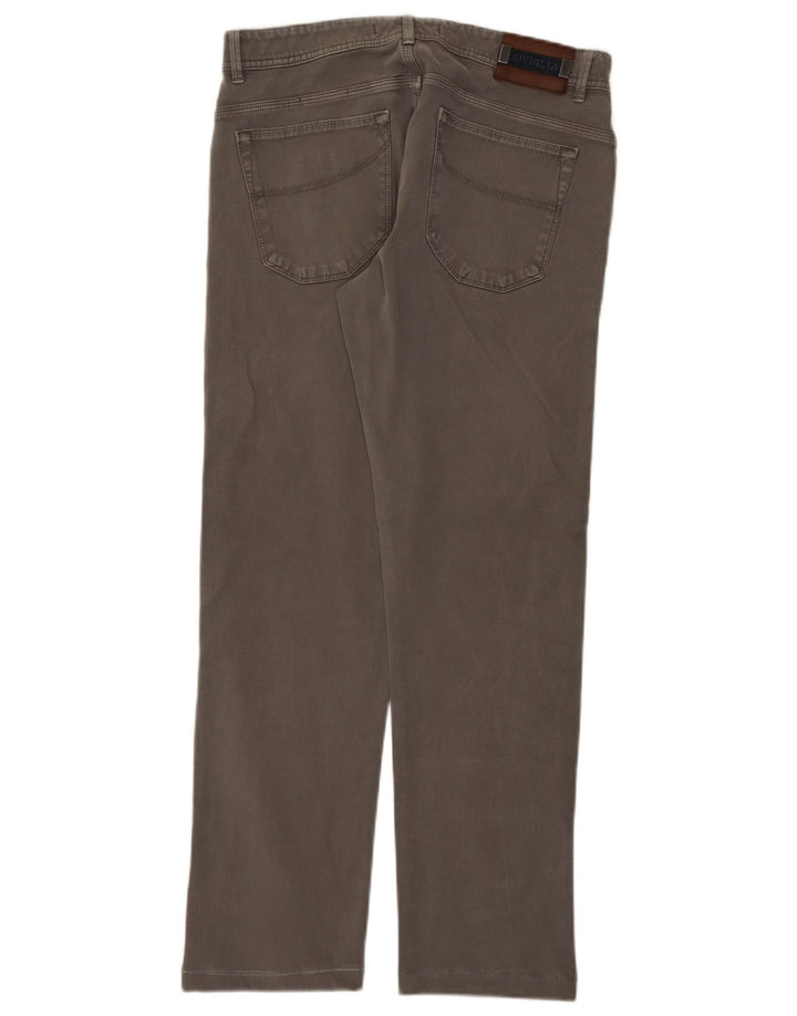 SIVIGLIA Herren Straight Jeans W35 L30 Graue Baumwolle