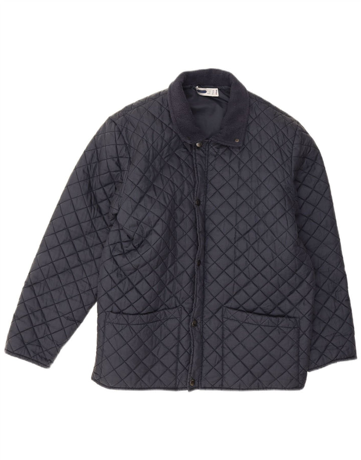 Fila Herren Steppjacke UK 38 Medium Marineblau Polyamid