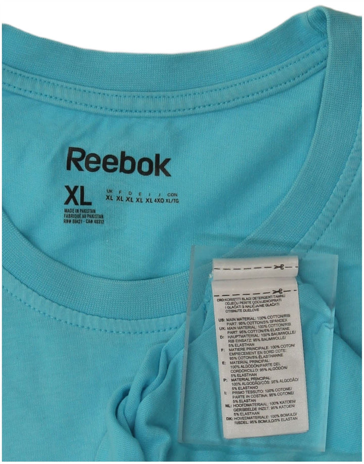 REEBOK Herren Grafik T-Shirt Top XL Blau