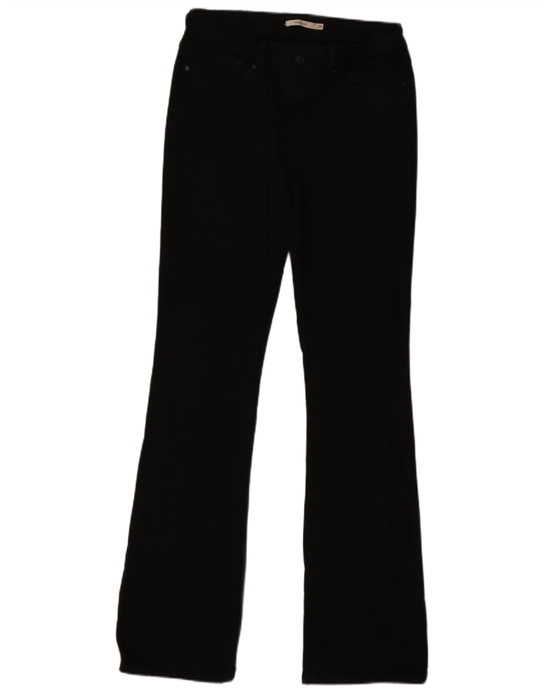 Levi's Damen 715 Bootcut Jeans W29 L33 Schwarze Baumwolle