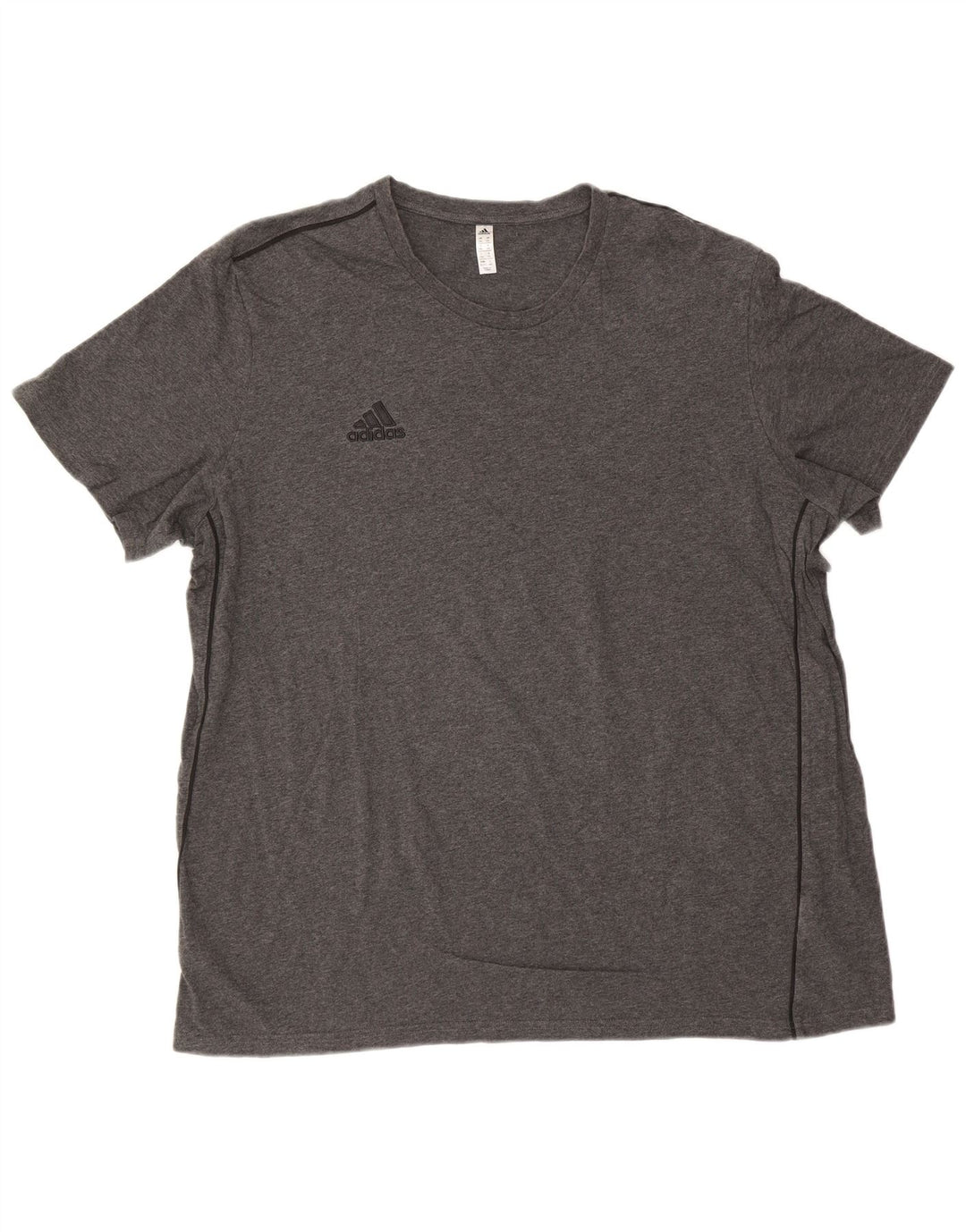 ADIDAS Mens T-Shirt Top 2XL Grey Cotton