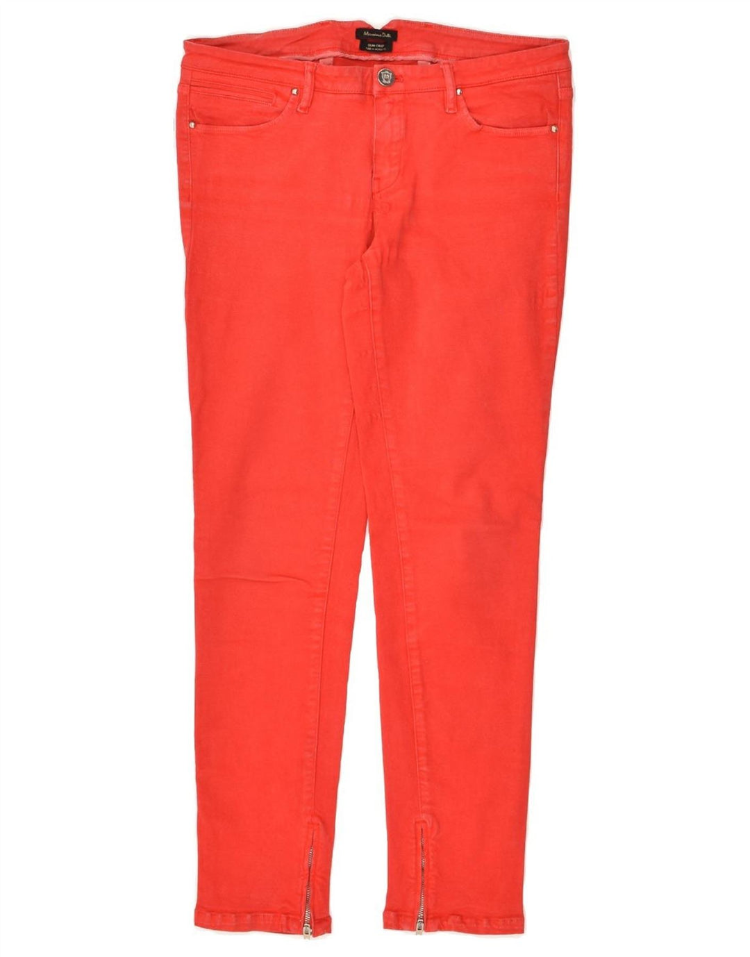 MASSIMO DUTTI Womens Slim Jeans US 6 Medium W30 L27  Red | Vintage Massimo Dutti | Thrift | Second-Hand Massimo Dutti | Used Clothing | Messina Hembry 