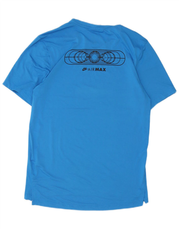 Nike Herren-T-Shirt mit Grafik, Größe S, blau, Polyester