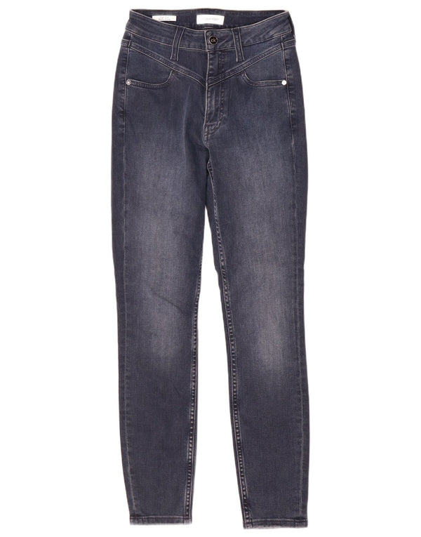 Calvin Klein Damen High Rise Skinny Jeans W25 L28 Marineblau Baumwolle