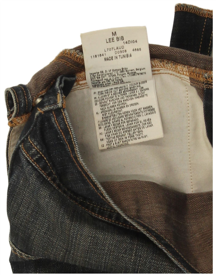 Lee Damen-Latzhose, gerade Jeans, mittelgroß, L29, blaue Baumwolle