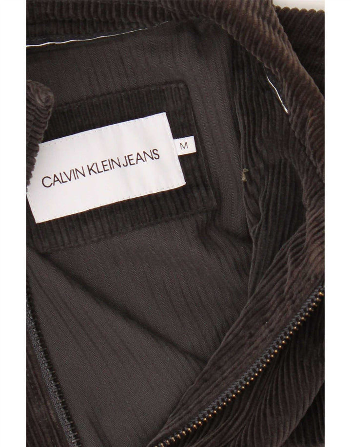 Calvin Klein Jeans Herren Cordjacke UK 38 Mittelbraun