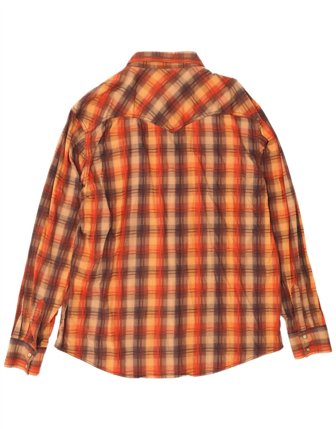 Wrangler Herren Retro-Hemd 2XL, braun karierte Baumwolle