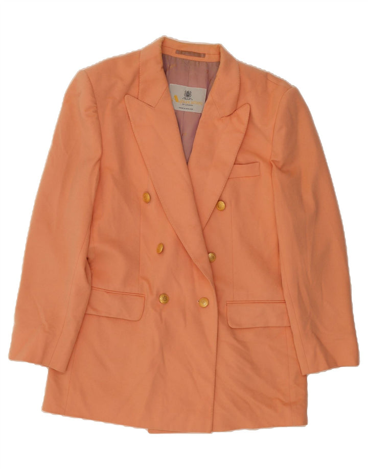 AQUASCUTUM Womens Oversized Blazer Jacket UK 10 Small Orange Vintage Aquascutum and Second-Hand Aquascutum from Messina Hembry 
