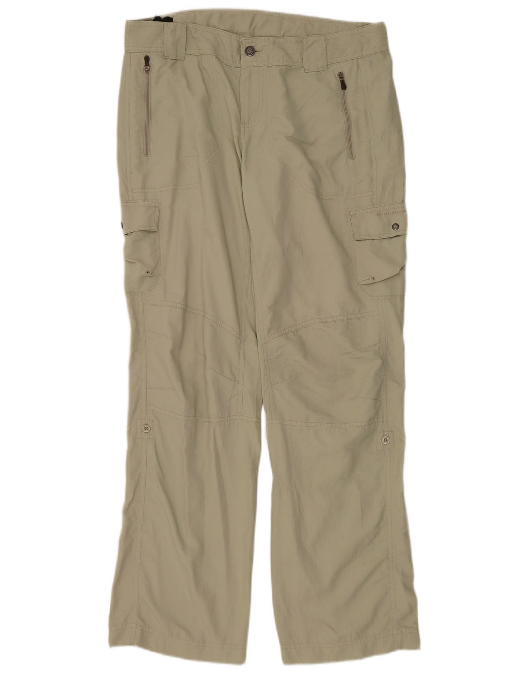 Columbia Damen-Cargohose „Regulär“, US 12, Größe L, W36, L32, Khaki, Nylon