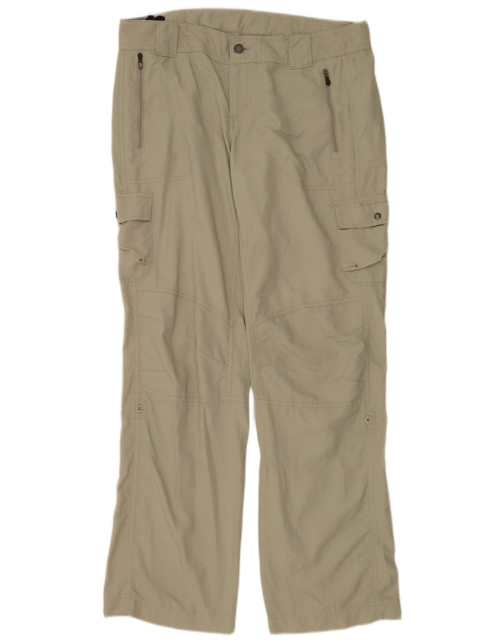 Columbia Damen-Cargohose „Regulär“, US 12, Größe L, W36, L32, Khaki, Nylon