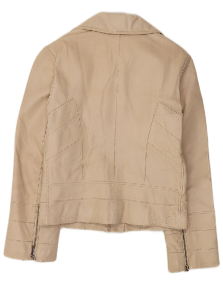 Conbipel Damen Lederjacke IT 42 Medium Beige