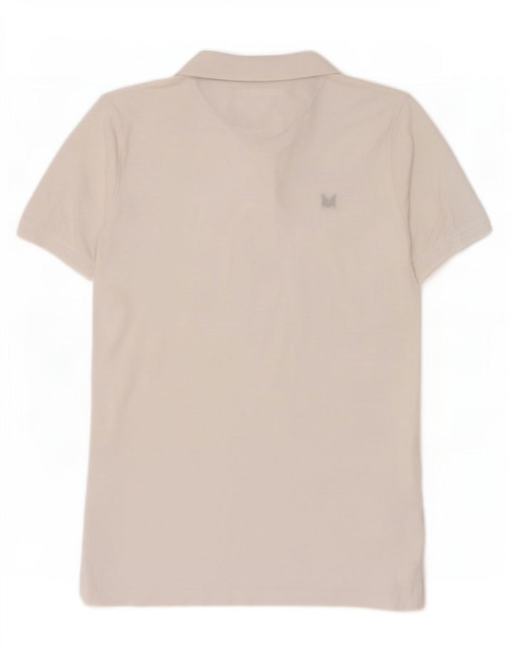 Crew Clothing Herren-Poloshirt aus mittelweißer Baumwolle