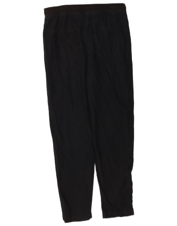 Marks & Spencer Damen Tapered Chinohose UK 14 Large W34 L30 Schwarz