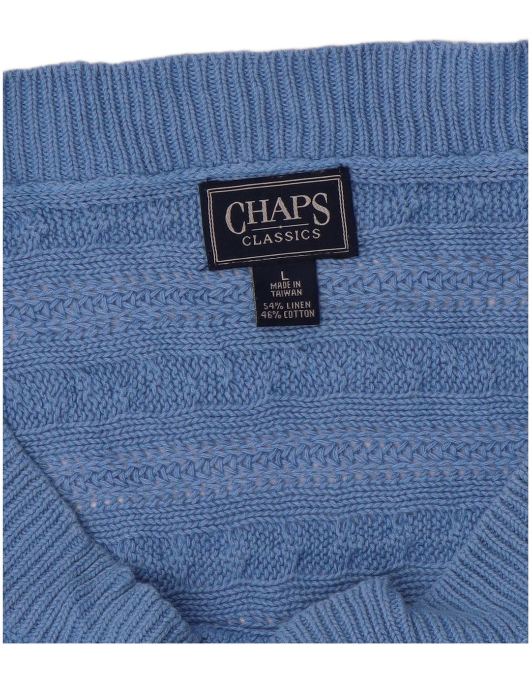 CHAPS Damen-Pullover mit 3/4-Ärmeln, U-Boot-Ausschnitt, Gr. 40, Größe L, Blau, Baumwolle