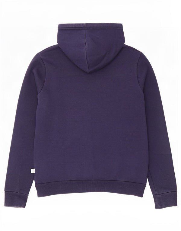 Puma Womens Graphic Hoodie Pullover UK 10 Small Marineblau Baumwolle