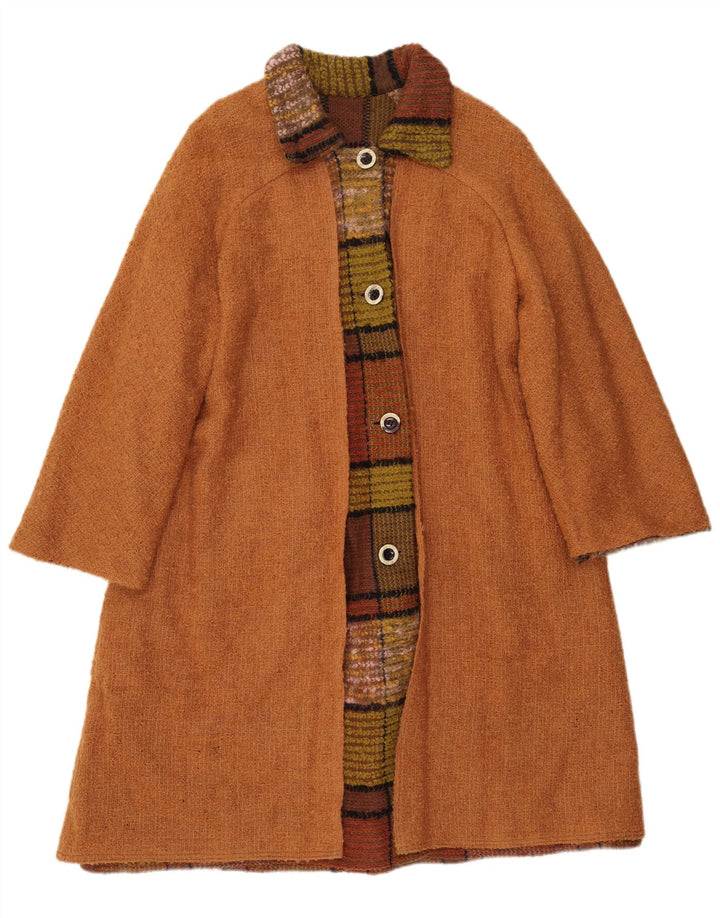 Vintage Damen Mantel UK 16 Groß Braun