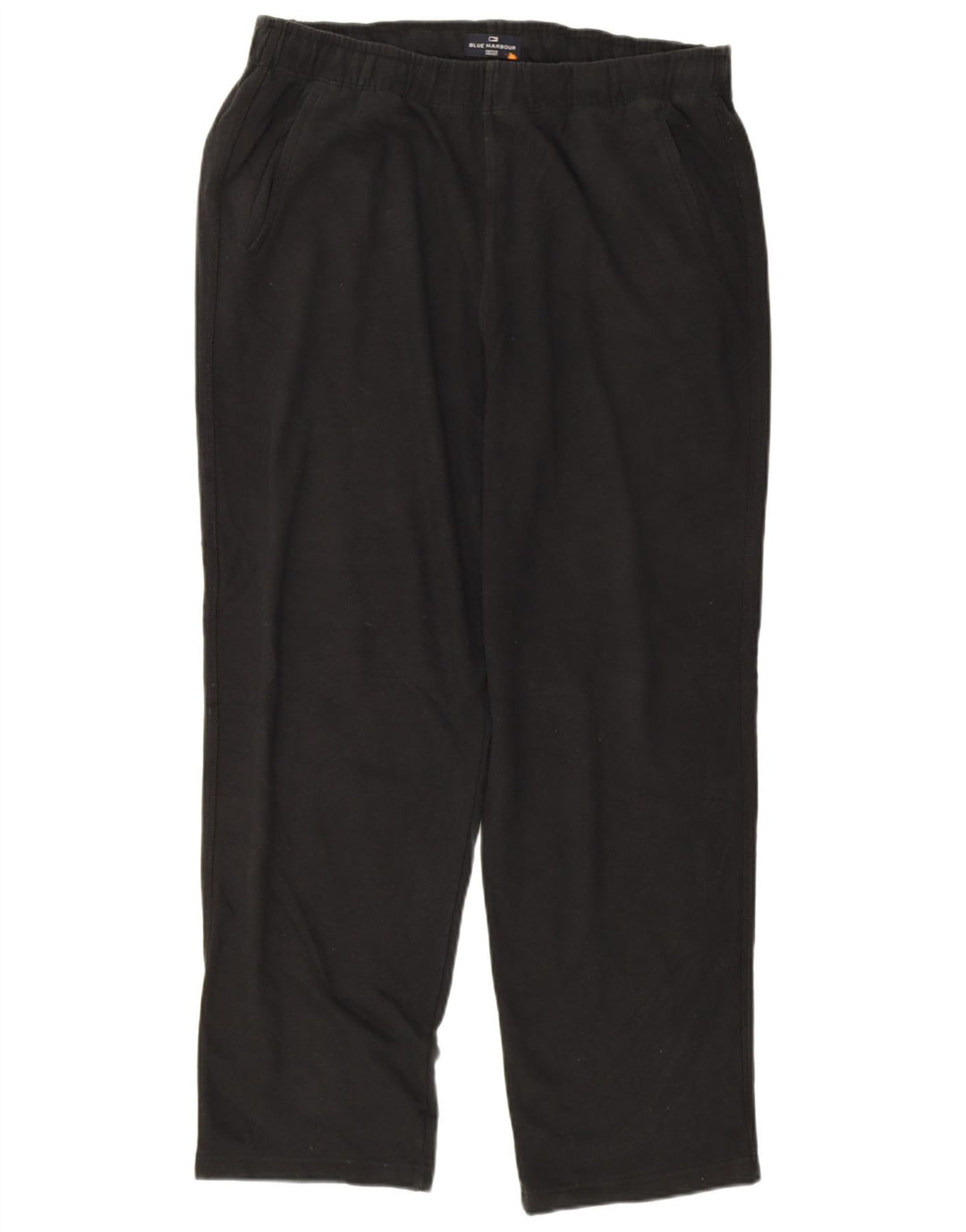 Marks & Spencer Herren Blue Harbor Trainingshose XL Schwarz Baumwolle