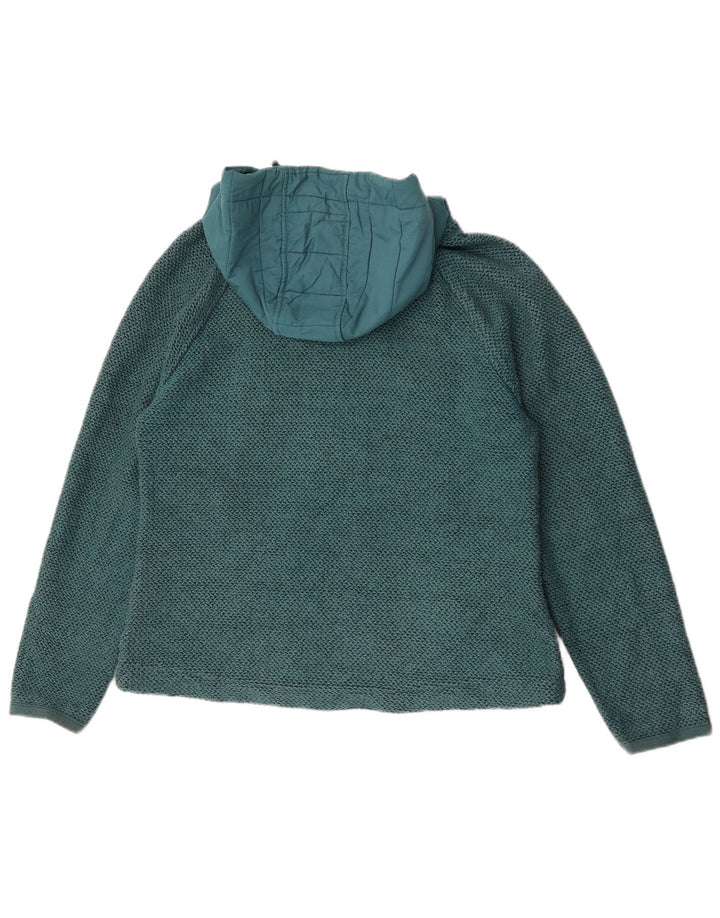 Weird Fish Damen-Kapuzenpullover mit Reißverschluss, UK 14, mitteltürkis, Baumwolle