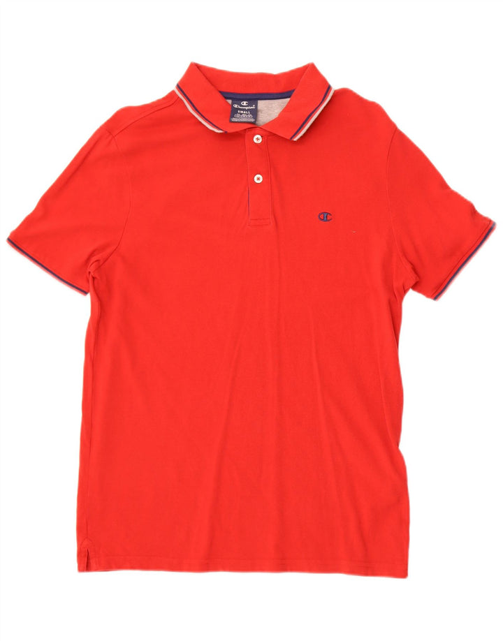 Champion Herren-Poloshirt, klein, rote Baumwolle
