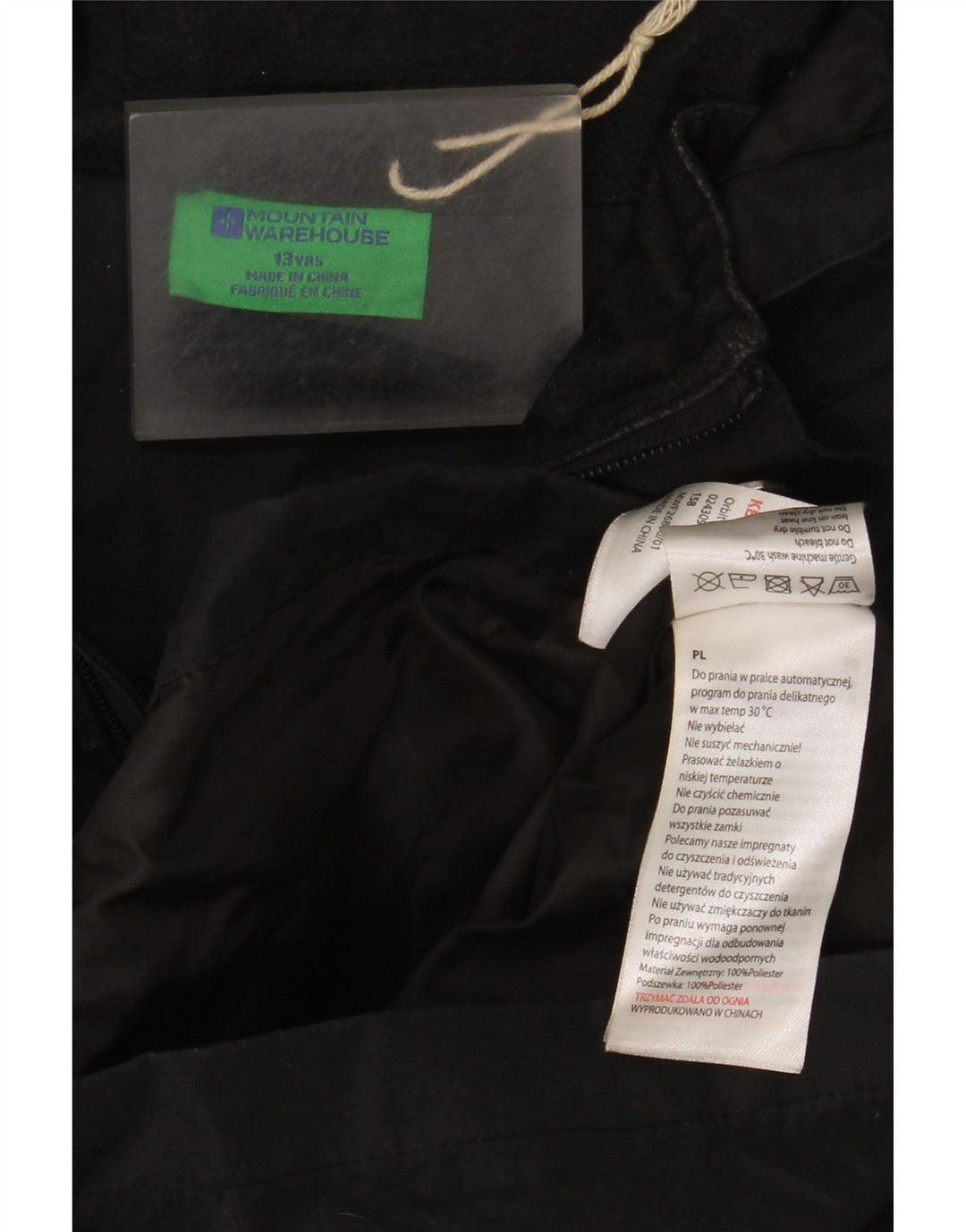 Mountain Warehouse Jungen-Windjacke mit Kapuze, 12–13 Jahre, Schwarz