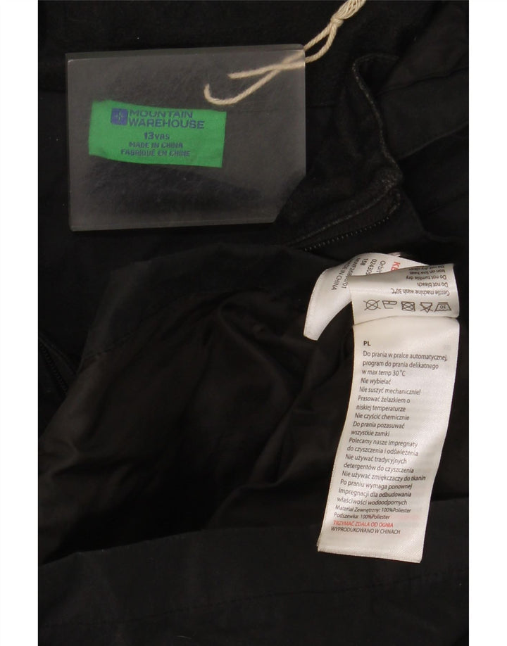 Mountain Warehouse Jungen-Windjacke mit Kapuze, 12–13 Jahre, Schwarz